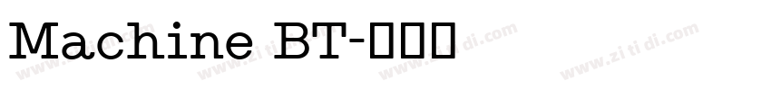 Machine BT字体转换